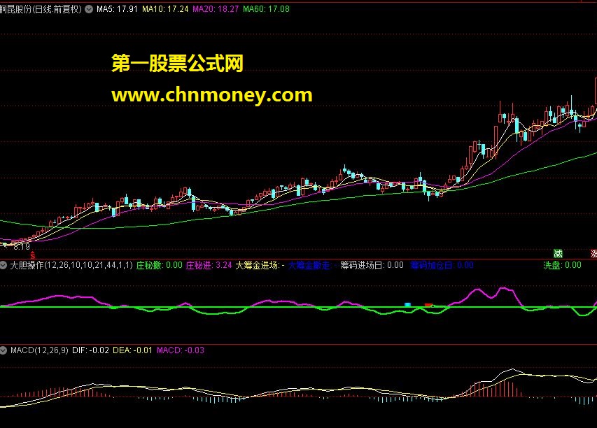 大胆操作（源码 筹码加仓 筹码进场 注意有筹码进场迹象）