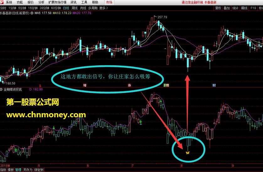 通达信金蝴蝶 精准 波段底