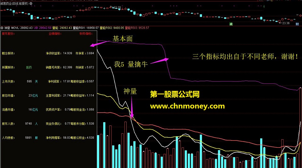 基本面叠加成交量（源码 副图 通达信 贴图 ）