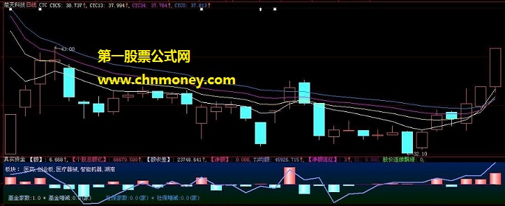 凡事靠自已真正用amount资金编写的股价连续飘绿成交净额连红副图公式