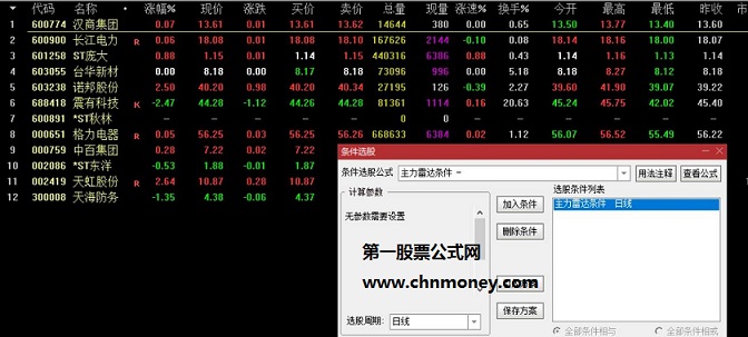 主力雷达升条件指标（副图 通达信 贴图）附选股公式，简单易上手分享大家参考使用