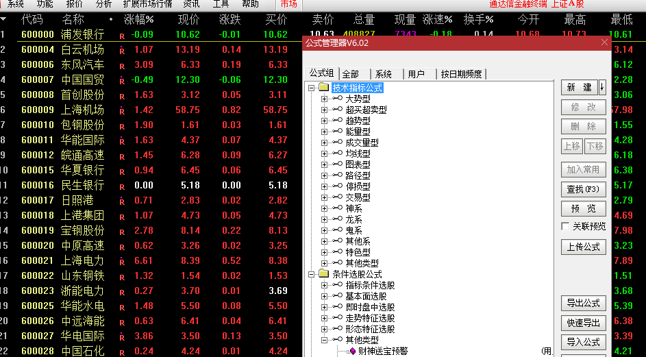 财神送宝指标（主图副图+通达信选股+预警三件套）附公式导入方法