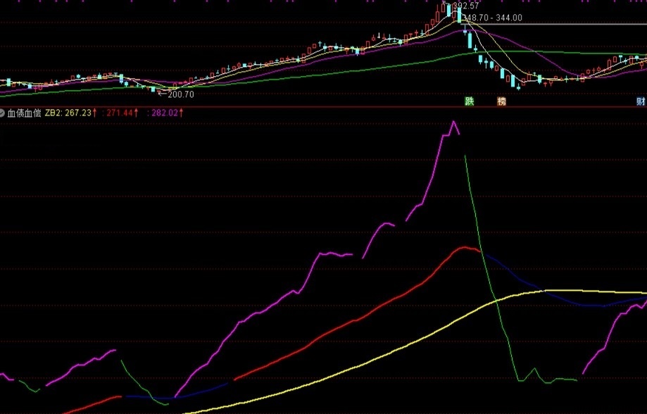 传说中的巴菲特血债血偿指标（通达信公式 副图 实测图 源码）