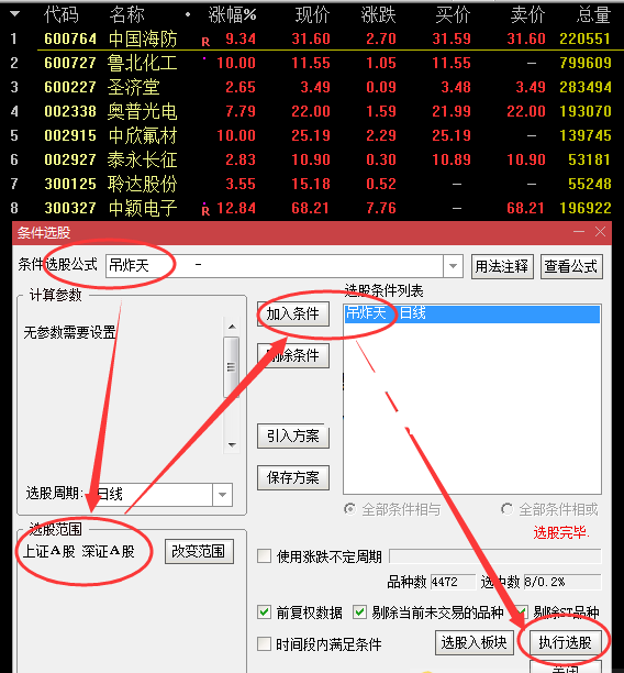 吊炸天，航母级别的多公式集合，战斗力增加数十倍，一个框子装一二十个你喜欢的选股公式