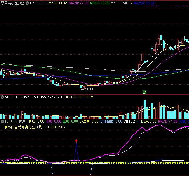 通达信指标【源码/副图】：底部将成参考，给你介入点提示，包含众多信号