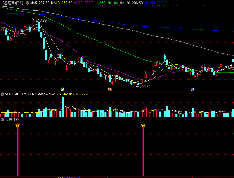 通达信大阳打板副图/选股指标公式 源码 实测图