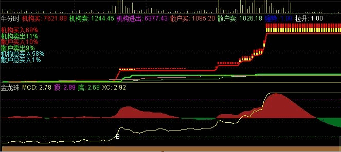 金龙珠分时副图指标 小白最佳辅助工具 通达信 贴图 无加密