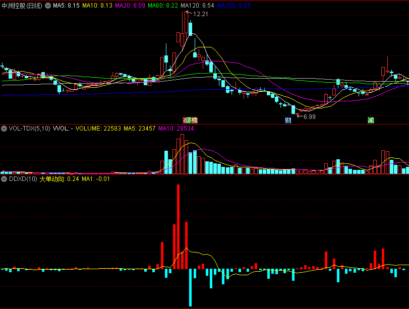 〖DDXD大单动向〗副图指标 经典指标 买量+卖量 大单动向 通达信 源码
