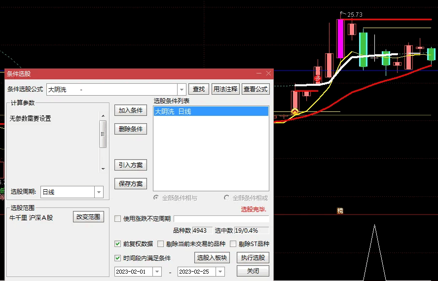 〖大阴洗盘〗副图/选股指标 洗盘再拉上大家都遇过 看选股器选择 票少 通达信 源码