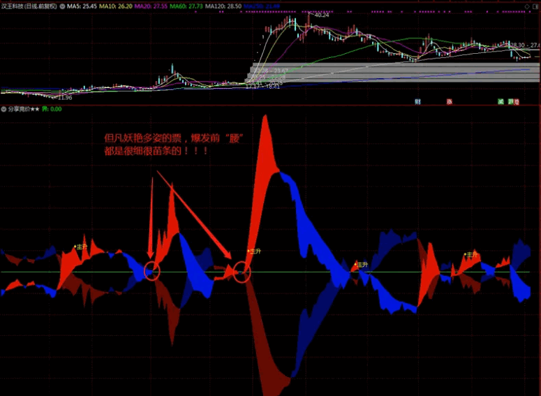 原创〖主升关注抓牛〗副图指标 妖股看得清清楚楚 帮助你丈量妖股的形态 原创 通达信 源码