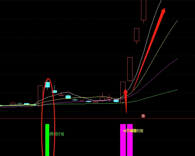 〖九啸龙吟之阴阳接战法〗副图/选股指标 阴阳接超短线小战法 跟庄必备 无加密 通达信 源码