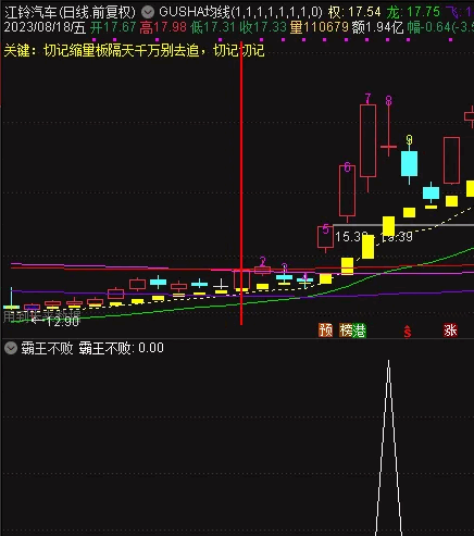 〖霸王不败〗副图/选股指标 强势牛股抓回调 曾是金钻指标 成功率很高 实战指标 通达信 源码