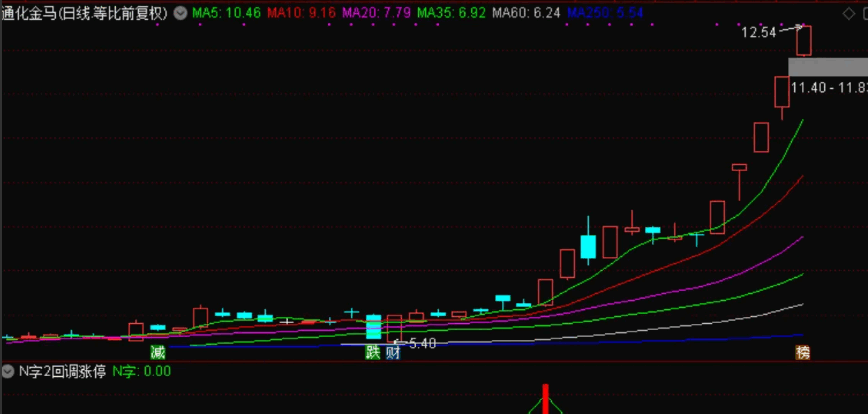〖N字回调涨停2.0〗副图/选股指标 近期已擒大牛通化金马 华力创通 华映科技 无未来 通达信 源码