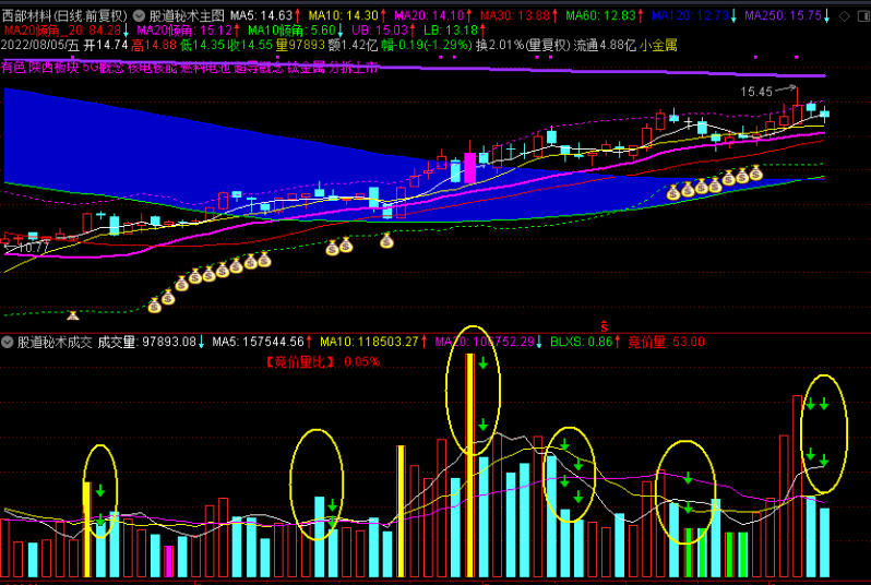 〖股道秘术成交量〗2.0版副图指标 完美成交量系统大分享 学会自我判断成交量 通达信 源码