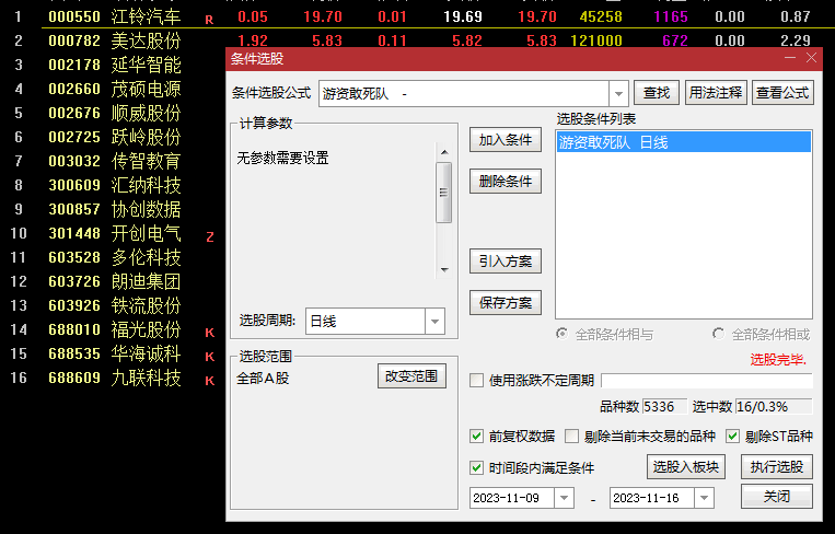 基于CCI指标研发的〖游资敢死队〗副图/选股指标 紧跟入场迎大涨 通达信 源码