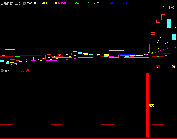 一个可以抓龙头的〖真龙头〗副图/选股指标 清源股份八连扳 内含副图 通达信 源码