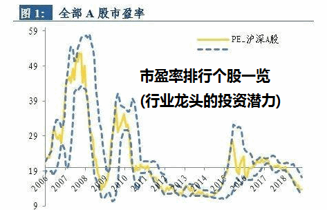 市盈率排行个股一览(行业龙头的投资潜力)