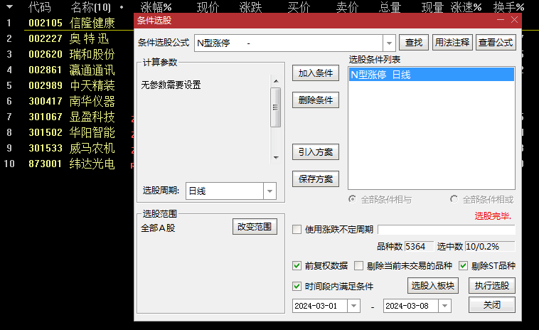 今选〖N型涨停〗副图/选股指标 红三角崛起信号 无未来函数 通达信 源码