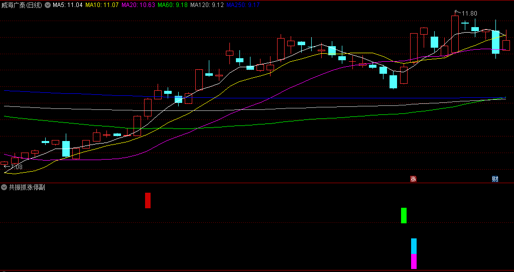 〖五星共振抓涨停〗副图/选股指标 五个信号共振 成熟稳重抓涨停 妥妥的 通达信 源码