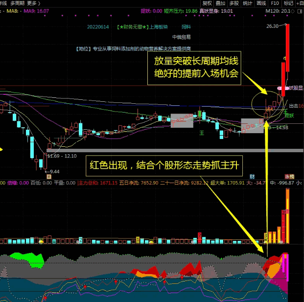 （源码分享）【超级干货】〖筹码抓主升〗副图指标 筹码获利 暖色带出现时就是主升阶段 通达信 源码