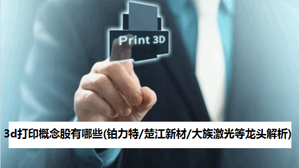 3d打印概念股有哪些(铂力特/楚江新材/大族激光等龙头解析)