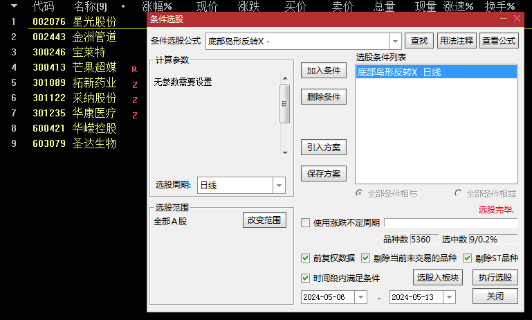 精品【底部岛形反转】主图/副图/选股指标，识别一个重要的底部转势形态，出信号标志着股价可能从跌势转化为升势！