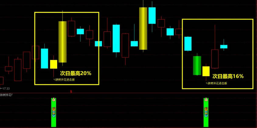 【金牌】〖铁树开花进击版〗主图/副图/选股指标 属于尾盘战法 适合7月行情 成功率测试 通达信 源码