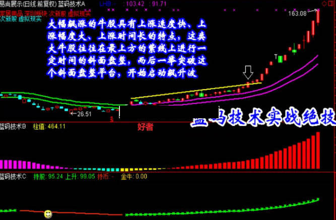 精选【蓝码技术】主图/副图/选股指标 抓黑马选股预警 波段短线牛股 不含未来函数！