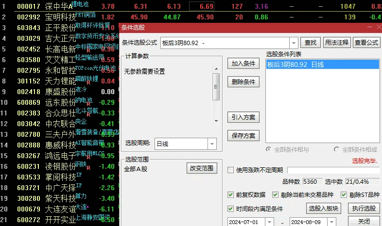 精选【板后3阴】副图/选股指标 结合前面原始版本增加胜率 买阴不买阳 按收盘价测试80%以上 已解密源码分享