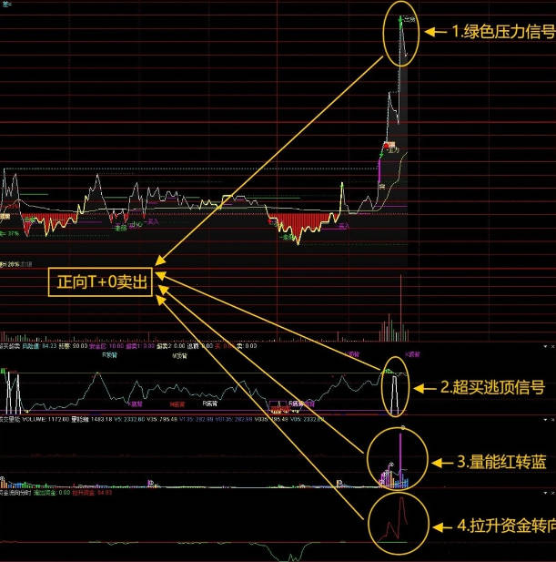 精选〖四指标共振T+0〗主图/副图/分时指标，包含指标说明/操作方法/实盘贴图 胜率极高！