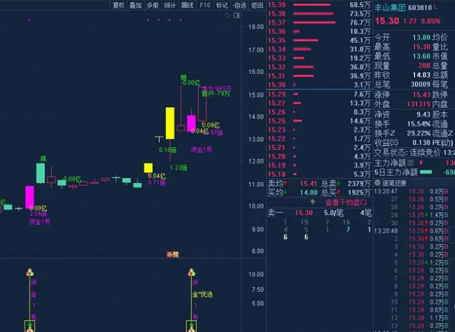 金钻【2024资金1号】主图/副图/选股指标，原创精品，每天盘中主选1支无忧版，基于K线追踪主散因果！