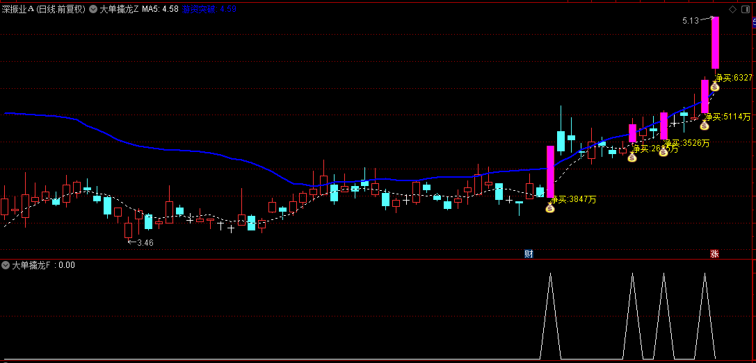 【大单擒龙】主图/副图/选股指标，揭秘大额交易背后的股市蛟龙，在波涛中寻找龙的踪迹！