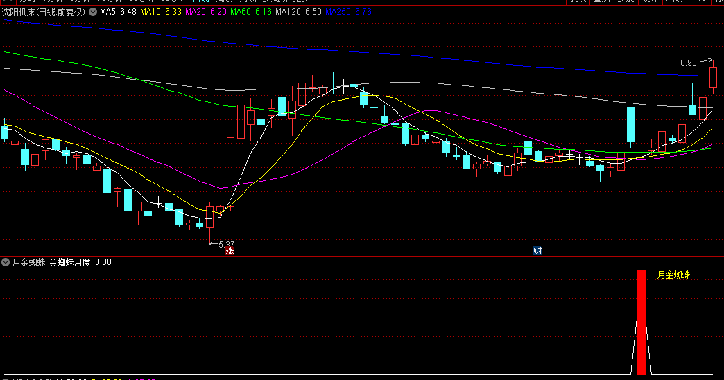 【月金蜘蛛】副图+选股指标，金蜘蛛月度，强势股启动点，买入确定性能大大增加，无未来！