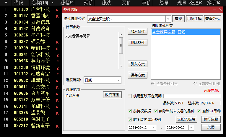 优选【变盘转折速买】副图与选股指标，龙回头类型的抄底公式，精准狙击龙回头抄底良机