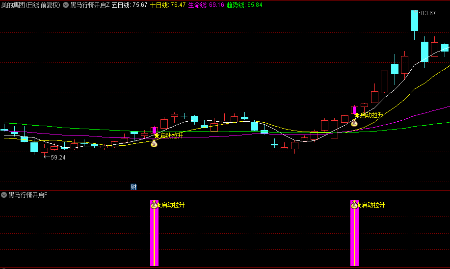【黑马行情开启】主图/副图/选股指标，捕捉中期黑马信号，抓住大多数拉升点