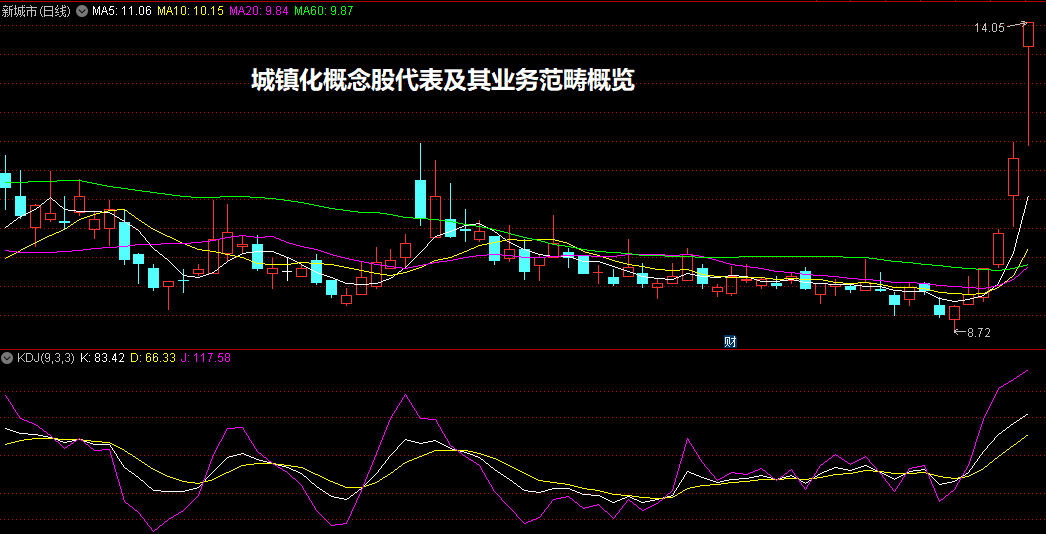 城镇化概念股代表及其业务范畴概览