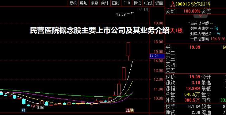 民营医院概念股主要上市公司及其业务介绍