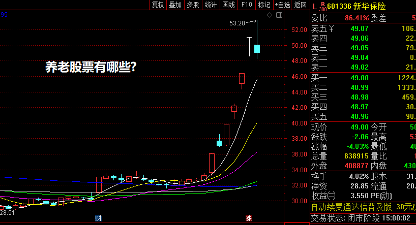 养老股票有哪些?