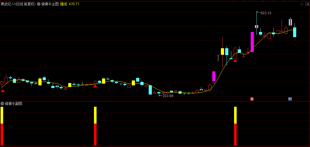【骑黄牛】主图/副图/选股指标，提供明确的买卖信号，找到明确的交易方向！