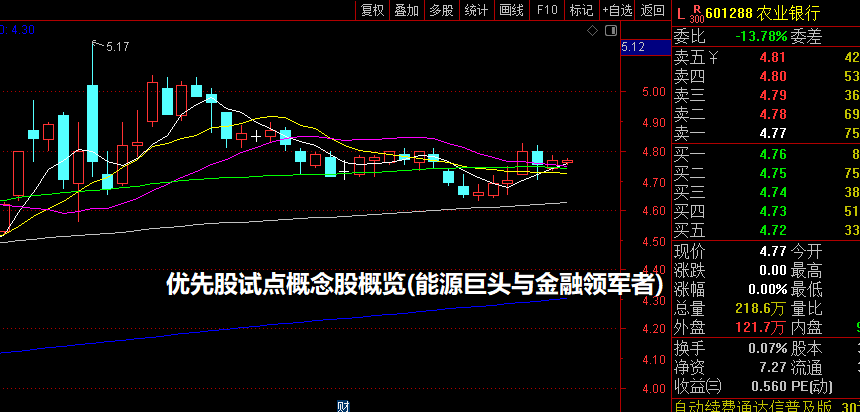 优先股试点概念股概览(能源巨头与金融领军者)