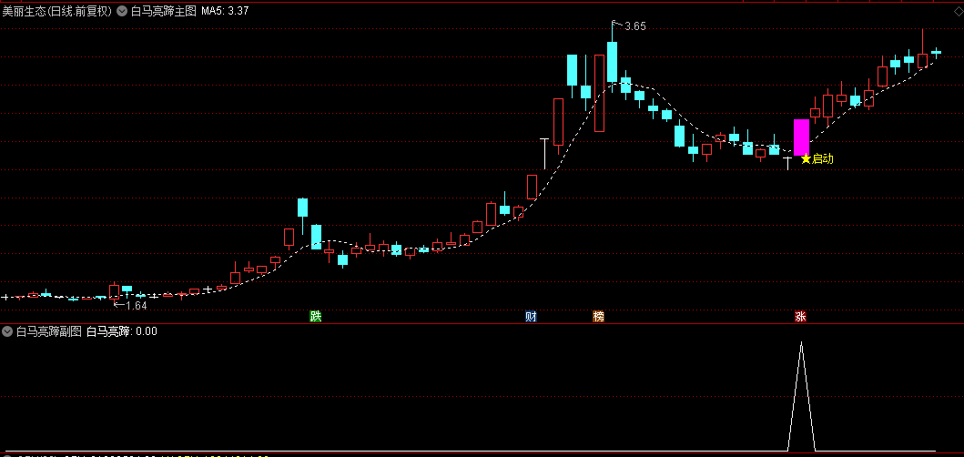 【白马亮蹄】主图+副图+选股指标，实盘成功率96%，用于白马中军股，趋势股抄底逃顶指标！