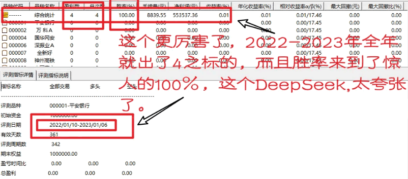 通达信【DEEPSEEK之千与千寻】副图/选股指标，2024到2025做154交易，追求的是成功率！