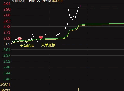 最近很火的【大单抓板】分时主图指标，捕捉游资和大单资金操作行为，抓潜在涨停板机会