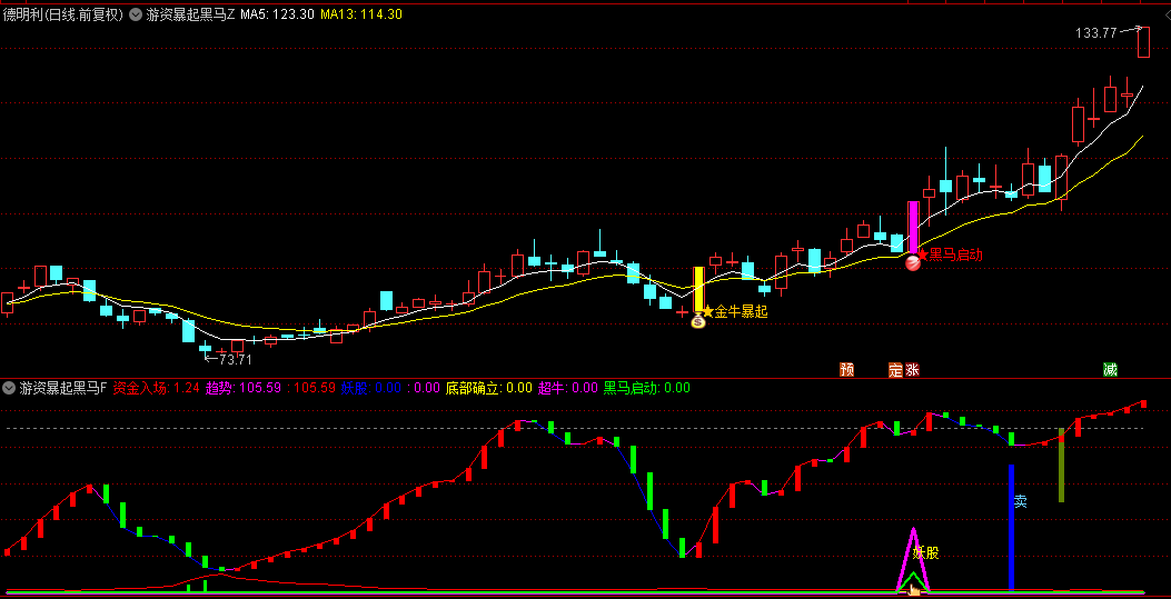 【游资暴起黑马】主图+副图+选股指标，游资强势爆发，抓住黑马股启动机会！